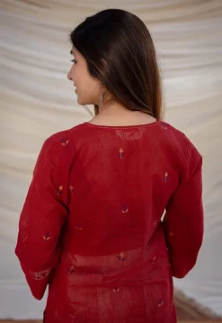 Aafiya Jamdani Cotton Kurta