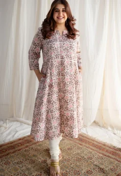 Aalya Batik Cotton Kali Kurta