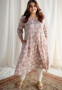 Aalya Batik Cotton Kali Kurta