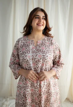 Aalya Batik Cotton Kali Kurta