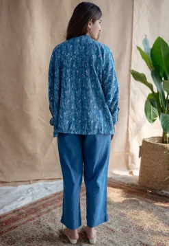 Aara Slub Cotton Straight Pant