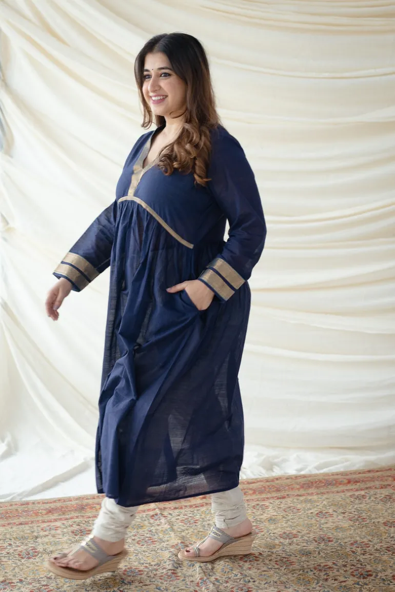 Aasha Mangalgiri Cotton Flared Kurta