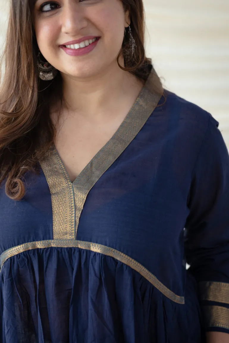 Aasha Mangalgiri Cotton Flared Kurta