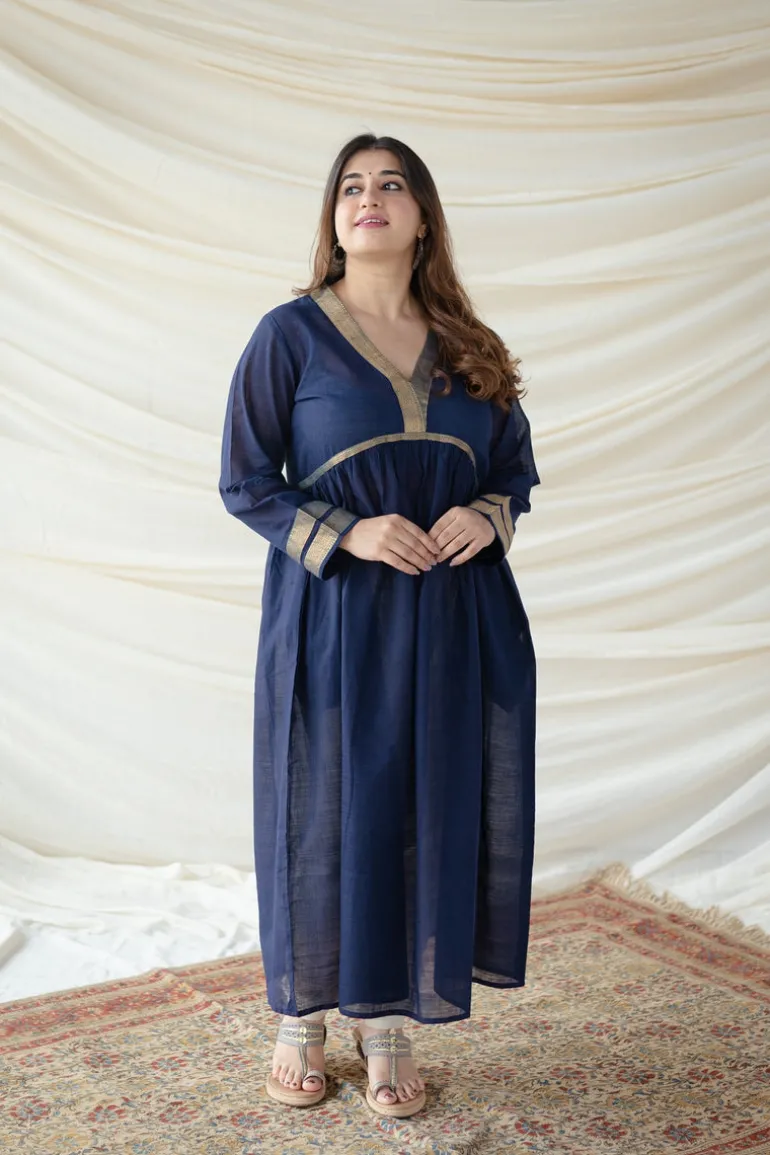 Aasha Mangalgiri Cotton Flared Kurta
