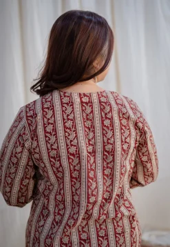 Afza Kalamkari Cotton Top