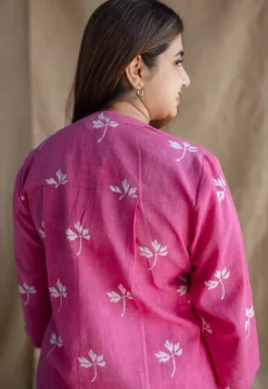 Aiza Dabu Slub Cotton Kurta