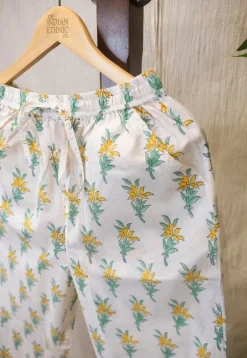 Aizah Sanganeri Border Cotton Pant