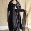 Akrita Black Ajrakh Cotton Kali Kurta