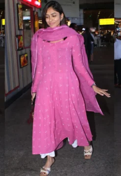 Akrita Dabu Slub Cotton Kali Kurta