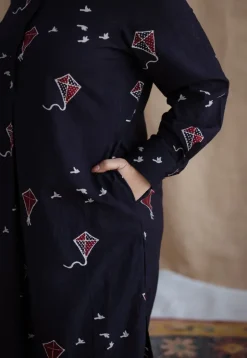 Amdavad Patang Ajrakh Cotton Kurta