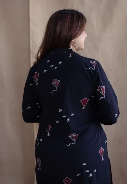 Amdavad Patang Ajrakh Cotton Kurta