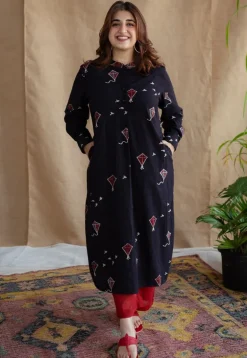 Amdavad Patang Ajrakh Cotton Kurta