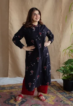 Amdavad Patang Ajrakh Cotton Kurta