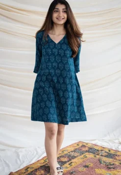 Amina Slub Cotton Dress