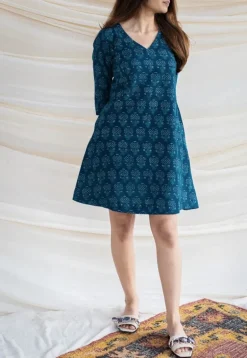 Amina Slub Cotton Dress