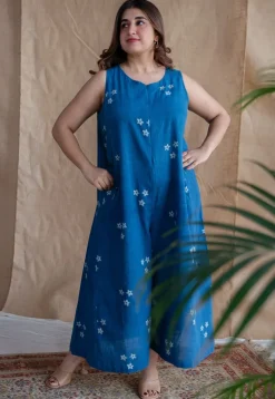 Amyra Dabu Slub Cotton Jumpsuit