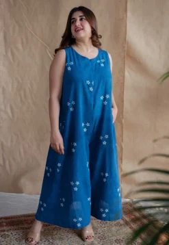 Amyra Dabu Slub Cotton Jumpsuit