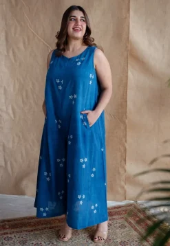 Amyra Dabu Slub Cotton Jumpsuit