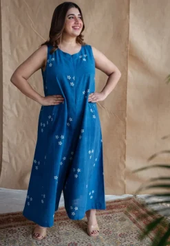 Amyra Dabu Slub Cotton Jumpsuit