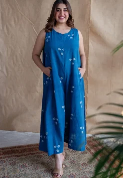 Amyra Dabu Slub Cotton Jumpsuit