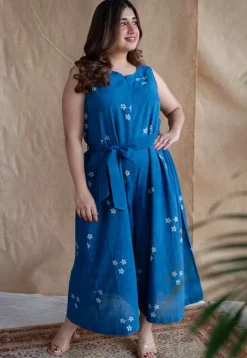 Amyra Dabu Slub Cotton Jumpsuit