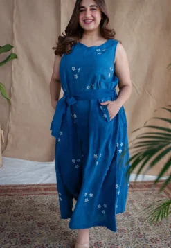 Amyra Dabu Slub Cotton Jumpsuit