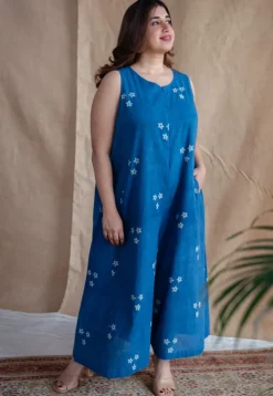 Amyra Dabu Slub Cotton Jumpsuit