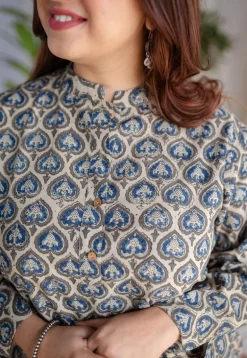 Anifa Ajrakh Cotton Kurta