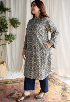 Anifa Ajrakh Cotton Kurta