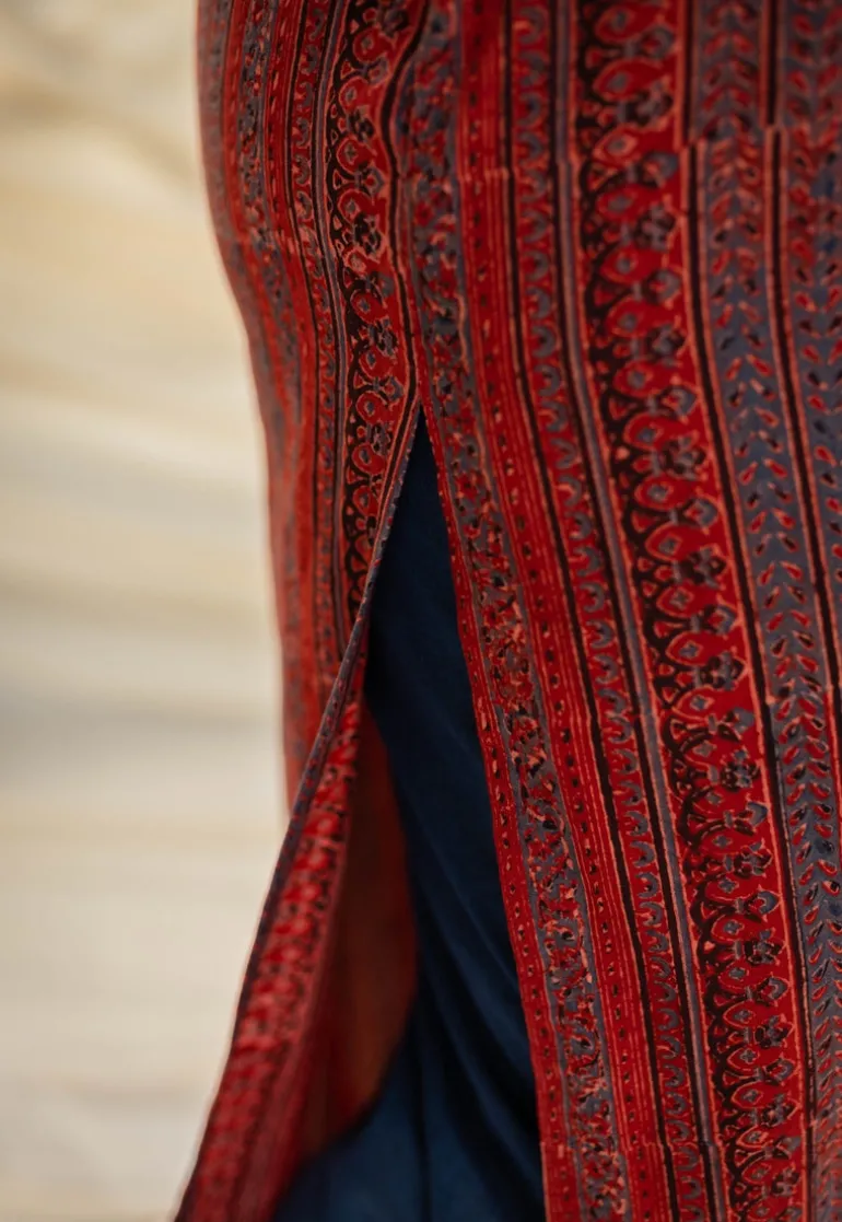 Aniha Ajrakh Madder Cotton Kurta