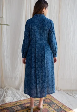 Anila Dabu Slub Cotton A Line Dress