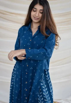 Anya Slub Cotton Dabu Kurta