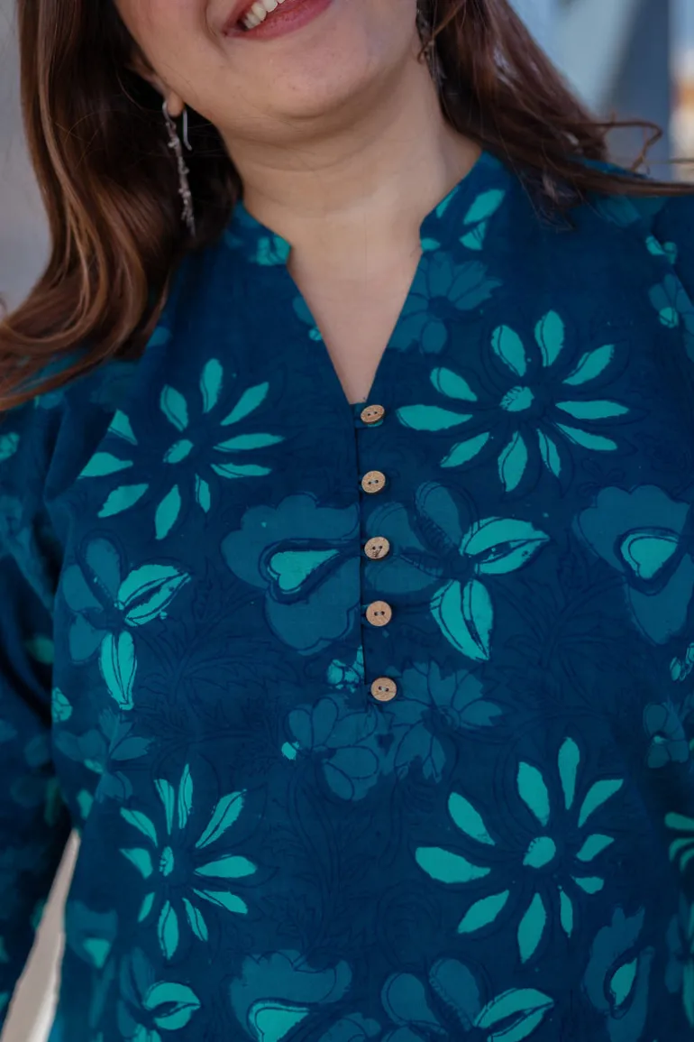 Aparna Dabu Cotton Short Top