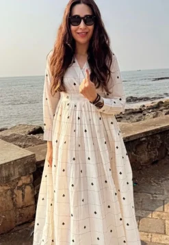 Arika Block Printed Cotton Dress