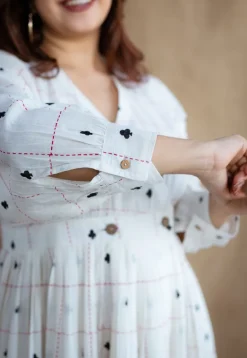 Arika Block Printed Cotton Dress