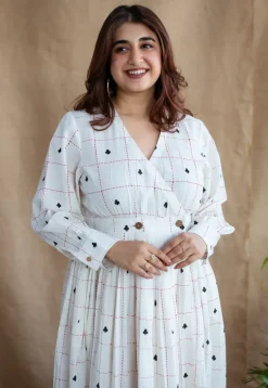 Arika Block Printed Cotton Dress