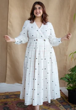Arika Block Printed Cotton Dress