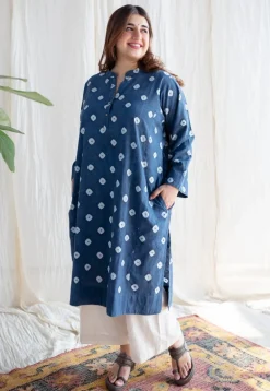Arpita Bandhani Cotton Jhabba Kali Kurta