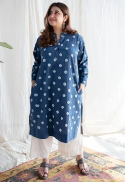 Arpita Bandhani Cotton Jhabba Kali Kurta