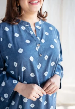 Arpita Bandhani Cotton Jhabba Kali Kurta