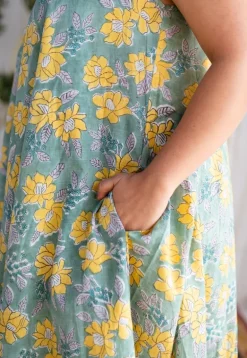 Arziya Sanganeri Slub Cotton Dress