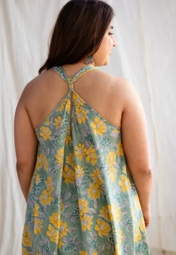 Arziya Sanganeri Slub Cotton Dress