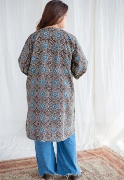 Asiya Ajrakh Jhabba Kali Cotton Kurta