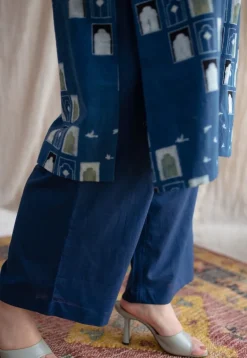 Asmita Indigo Slub Cotton Pant