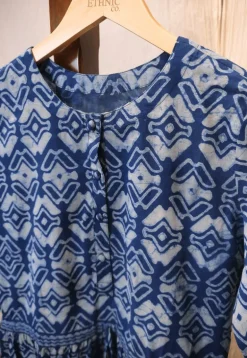 Azeen Dabu Cotton Kurta