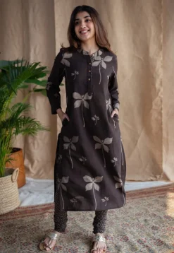 Azha Dabu Slub Cotton Kurta