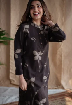 Azha Dabu Slub Cotton Kurta
