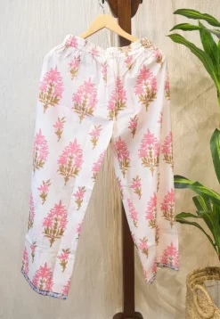 Azrin Sanaganeri Border Cotton Pant