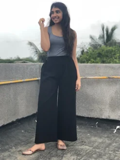 Black Kala Cotton Palazzo