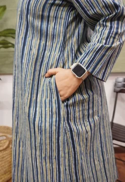 Blue Ajrakh Cotton Kurta